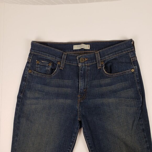 Levis 6 Short Bootcut 515 Blue Wash Women Jeans Denim Petite - Picture 5 of 14